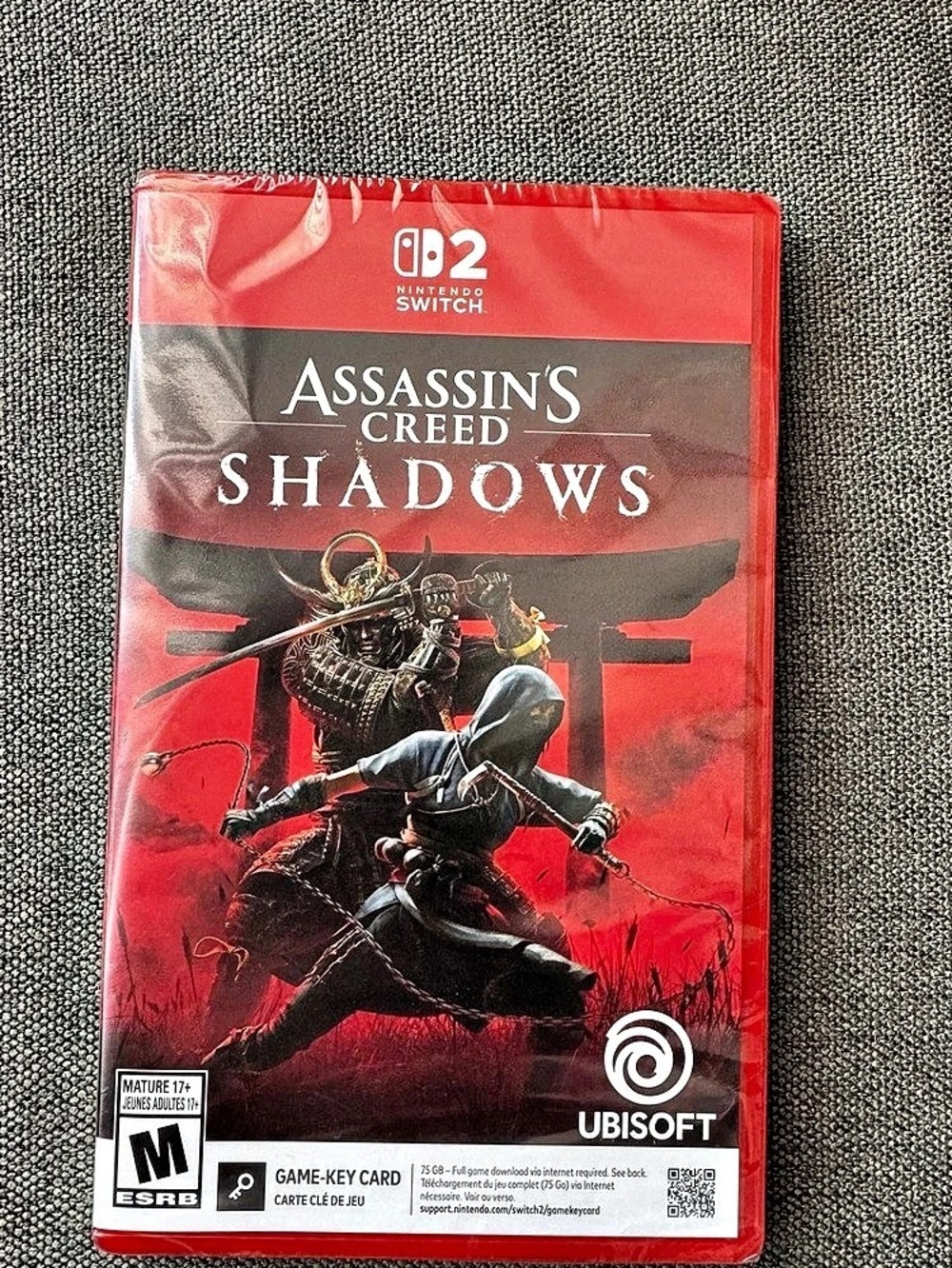 Assassin's Creed Shadows Nintendo Switch 2 Brand New Sealed Game-Key Card